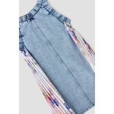 Lia Lea Bg Store Kız Çocuk Denim Elbise