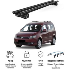 Today Auto Pençe Volkswagen Caddy (2004-2015) Uyumlu Siyah Ara Atkı Port Bagaj Tavan Barı