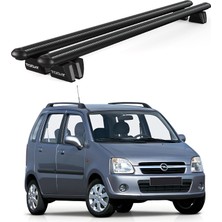 Today Auto Pençe Opel Agila (2000-2008) Uyumlu Siyah Ara Atkı Port Bagaj Tavan Barı