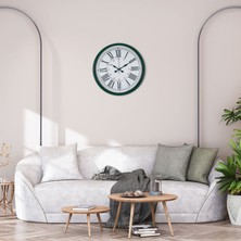 Akıllı Durak Yeşil 36 cm Modern Şık Duvar Saati