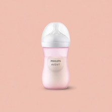 Philips Avent Doğal Tepkili Pembe Biberon 260 ml Polipropilen Malzeme ile Kız Çocuklar İçin