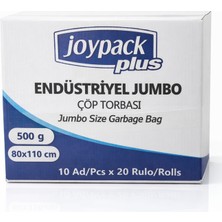 Joypack Jumbo Endüstriyel Çöp Poşeti 500 gr 80X110 - 20 Rulo