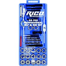 Rico 40 Parça Pafta Kılavuz Seti Metrik Özellikli Profesyonel Kullanım İçin Tasarlandı