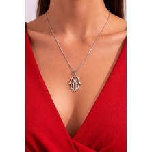 Fatma Ana Eli Kolye Gümüş