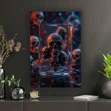 Sanat | Kurukafa | Kart | Iskambil Temalı Dekoratif Cam Tablo