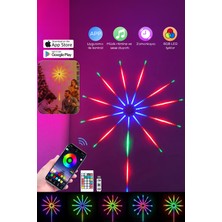 Saravita Rgb Çok Renkli LED Işık- Dekoratif Mobil Uygulamalı Müziğe Duyarlı Parti Yılbaşı Oyun Odası Işığı