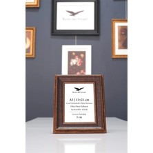 Raven Art Studio Madame A5-15X21CM Kahverengi Resim Fotoğraf Belge Poster Evrak Çerçevesi Korumalı Kırılmaz Pleksi Cam