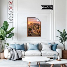 Akıllı Kağıt Türkiye Iller Tablo - Poster Gaziantep (Model-18)