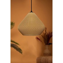 Decory Gruis Koyu Hasır Renk Mesh Yüzey Avize Pinterest TarzıTekli Sarkıt Avize (Bioplastik)