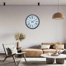 Akıllı Durak Gri Dekoratif 36 cm Duvar Saati