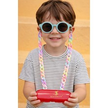 Macerati 0-8 Yaş Cool Çocuk 3 Lü Set Güneş Gözlüğü Gözlük Kabı ve Gözlük Zinciri