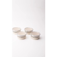 Emaylab Mood Emaye 4’lü Kapaklı Kase Çerezlik, Kahvaltılık, Reçellik, Zeytinlik, Sunumluk Seti 8cm 200 ml