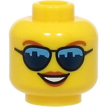 LEGO Minifigür Parçaları: Kafa: 3626PB3326
