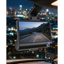 Selfbuysell Çift Kameralı Araç Içi Kamera Full Hd 1080P Gece Görüş ve Park Modlu