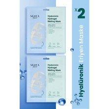 Dermal Hyalüronik Hydrojel Şeffaflaşan Kore Yüz Maskesi Nemlendirici Eriyen Maske 34 gr. 2 Adet