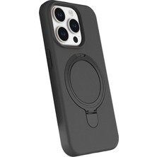  Apple iPhone 14 Pro Max Regal Magsafe Standlı Kapak - Titan Gri Nemere