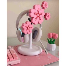 Lotus Home Sakura Çiçekli Kulaklık Standı