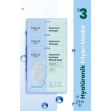 Dermal Hyalüronik Hydrojel Şeffaflaşan Kore Yüz Maskesi Nemlendirici Eriyen Maske 34 gr. 3 Adet