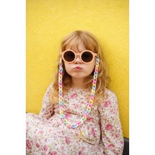 Macerati 0-8 Yaş Cool Çocuk 3 Lü Set Güneş Gözlüğü Gözlük Kabı ve Gözlük Zinciri