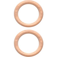 Mcg Amigurimi Ahşap Halka 7 cm 2'li