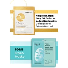 Dermal Pdrn Eriyen Maske Nemlendirici Cilt Onarıcı Şeffaf Jel Maske 34 gr ve Göz Maskesi Gold 4 Gr.