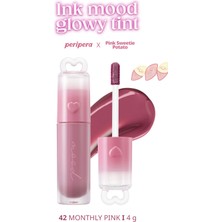 Peripera Kalıcı, Pigmentli, Parlak Bitişli Tint Perıpera Ink Mood Glowy Tint (42 Monthly Pink)