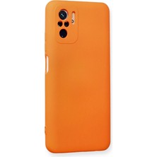  Xiaomi Redmi Note 10 Kılıf Nano Içi Kadife Silikon - Turuncu Nemere