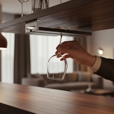 Farmtokid Paslanmaz Çelik Dolap Içi Kadeh Askılığı - 304 Kalite Tekli