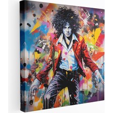 Popcas Micheal Jackson Duvar Sanatı Graffiti Temalı Kanvas Tablo