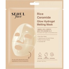Dermal Seoul Face Pirinç Seramid Hidrojel Nemlendrici Eriyen Kore Maskesi 34 gr