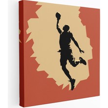Popcas Michael Jordan Kanvas Tablo Minimalist Grafik Tasarım Silüet Hareketleri