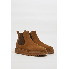 Faruk Balkanas Wills Model Hakiki Süet Deri Kauçuk Taban Bot