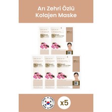 Dermal Pürüzsüzleştirici, Onarıcı, Sıkılaştırıcı Arı Zehri Özlü Kolajen Maske 23 gr 5 Adet