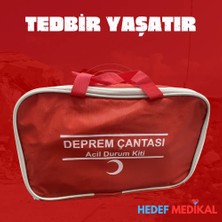 Hedef Medikal - Deprem Çantası & Ilk Yardım Seti 2 Kişilik – Uzman Hazırlıklı ve Hayatta Kalma Seti
