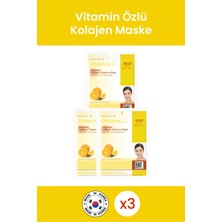 Dermal Aydınlatıcı, Sıkılaştırıcı, Arındırıcı Vitamin Özlü Kolajen Maske 23GR 3 Adet