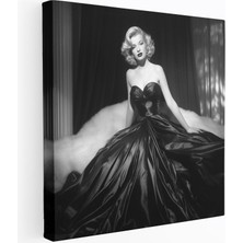 Popcas Klasik Siyah Beyaz Duvar Sanatı Marilyn Monroe Kanvas Tablo Zamansız Güzellik Ev Dekorasyonu