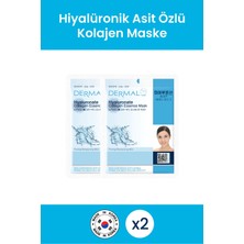 Dermal Hyaluronate Kolajen Özlü  Cilt Bakım Maske Seti