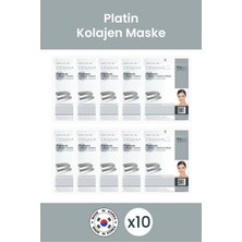Dermal Sıkılaştırıcı, Aydınlatıcı, Yumuşatıcı  Platinum Kollajen Maske X10 Adet