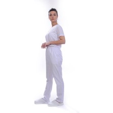 Formteks Unisex  Terry Cotton  Aşçı Pijama  Beyaz