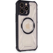  iPhone 12 Pro Kılıf Prag Magneticsafe Kapak - Siyah Nemere