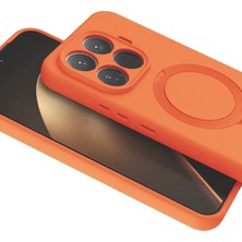  Xiaomi Mi 15T Pro Regal Magsafe Standlı Kapak - Turuncu Nemere
