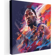 Popcas Dinamik Nba Efsaneleri Kanvas Tablo - Dijital Sanat ile Spor Dekorasyonu