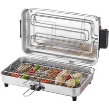 Taner Mangalcı Macro Boy Elektrikli Izgara Mangal Barbekü 1300W 45X27CM