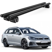 Today Auto Pençe Volkswagen Golf (2014 ve Sonrası) Uyumlu Siyah Ara Atkı Port Bagaj Tavan Barı