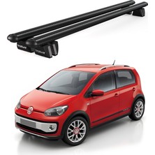 Today Auto Pençe Volkswagen Up Cross (2013 ve Sonrası) Uyumlu Siyah Ara Atkı Port Bagaj Tavan Barı