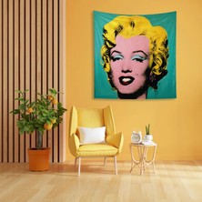The Lucid Lab Andy Warhol / Marilyn Monroe Blue Duvar Örtüsü - 135 cm x 135 cm