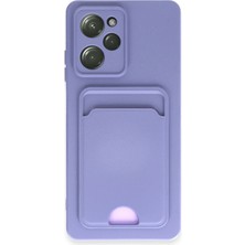  Xiaomi Poco X5 Pro 5g Kılıf Kelvin Kartvizitli Silikon - Lila Nemere