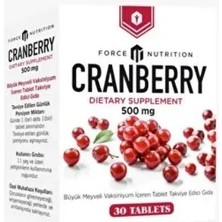 Force Nutrition Cranberry 500 Mg 30 Tablet