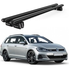 Today Auto Pençe Volkswagen Jetta Variant (2008 ve Sonrası) Uyumlu Siyah Ara Atkı Port Bagaj Tavan Barı