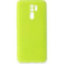 Selfbuysell Xiaomi Redmi 9 Kılıf Nano Içi Kadife Silikon - Sarı